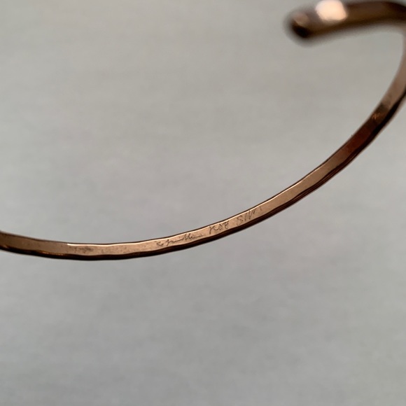 Small Rose Gold Fill Cuff Bracelet - Picture 6 of 6